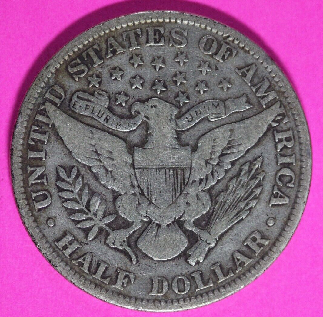1901 P Barber Liberty Half Dollar Scarce Semi Key Date Coin Philadelphia 242