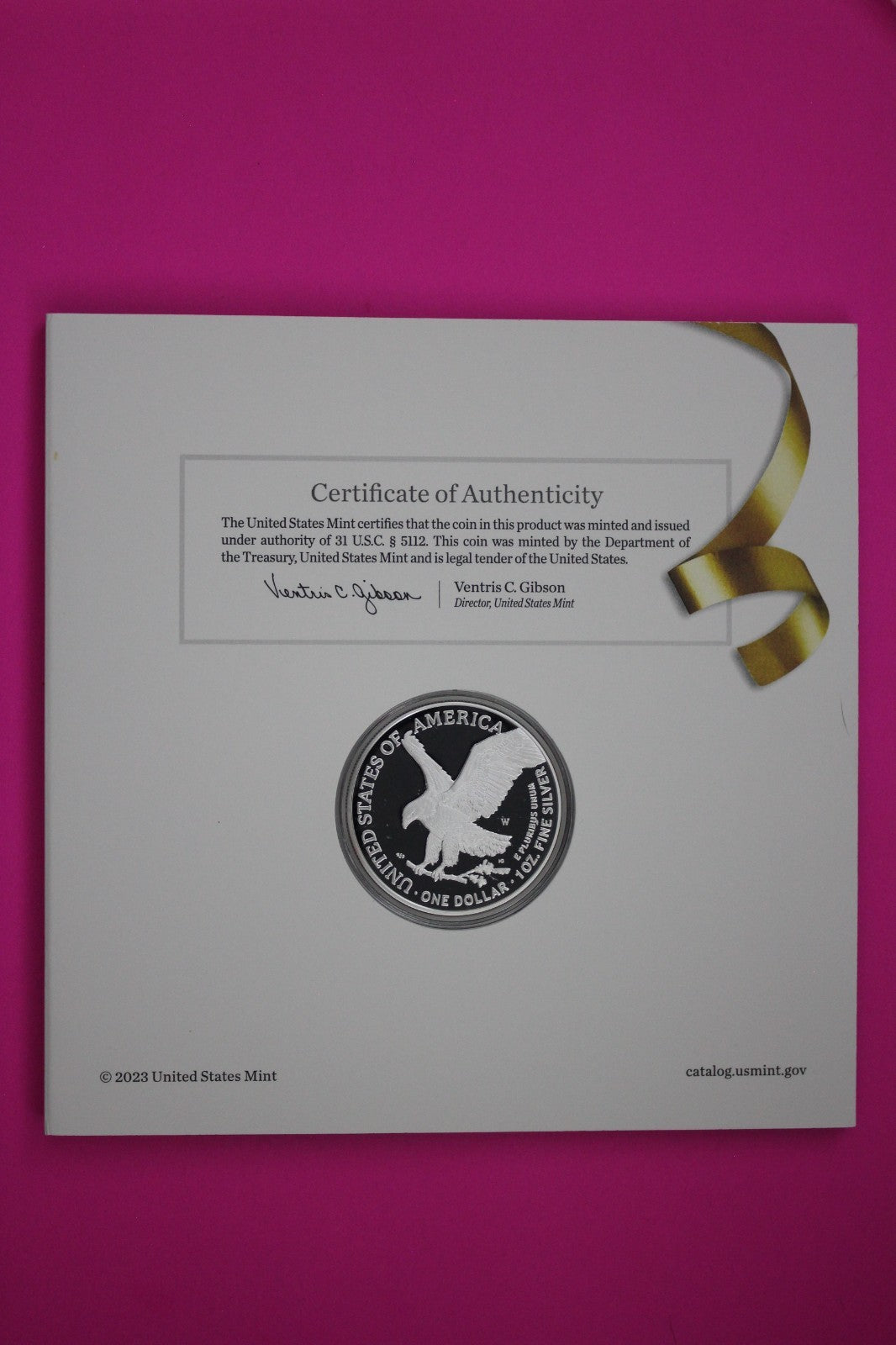 Gem 2024 S Congratulations U.S. Mint Set Proof Deep Cameo Silver Eagle COA 9063