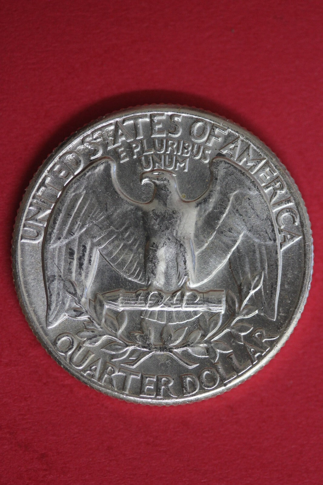 1963 Uncirculated Type B Reverse George Washington Quarter Exact Coin OCE 101