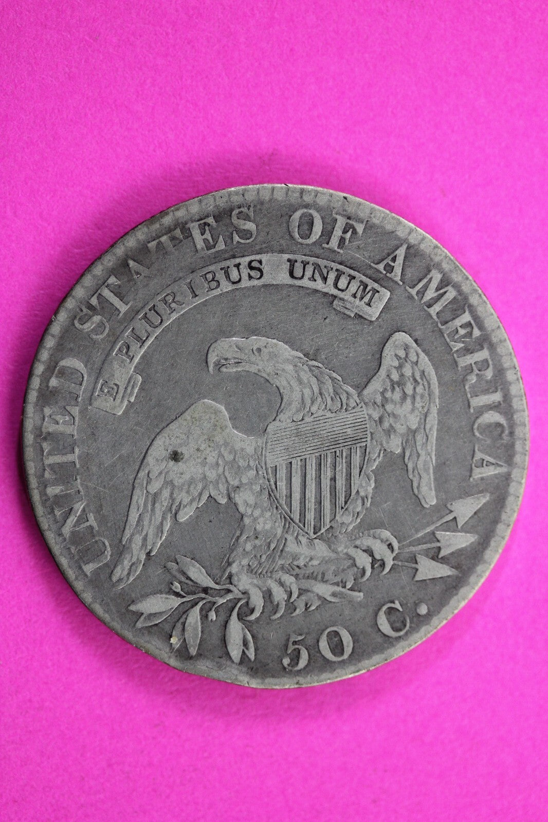 1823 Capped Bust Half Dollar Exact Coin In Pics Silver Rare Semi Key Date 15
