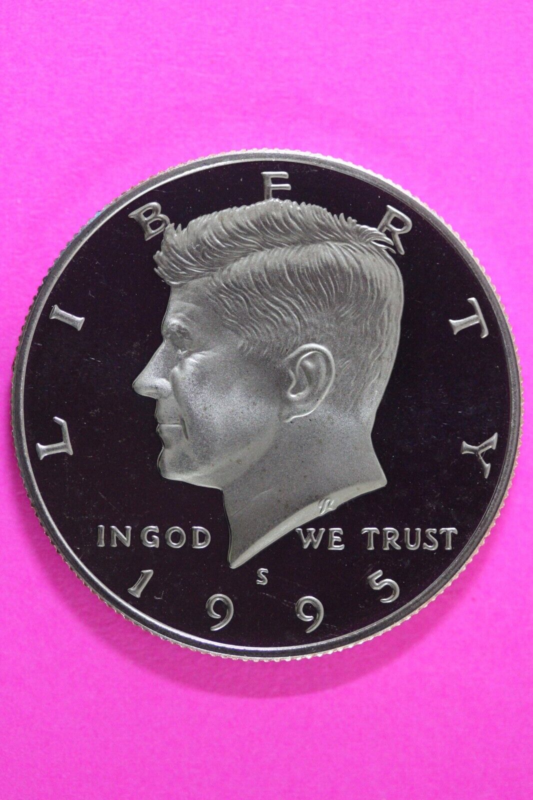 Gem Proof 1995 S Clad Kennedy Half Dollar Deep Cameo Same Coin In Pics TOM 10