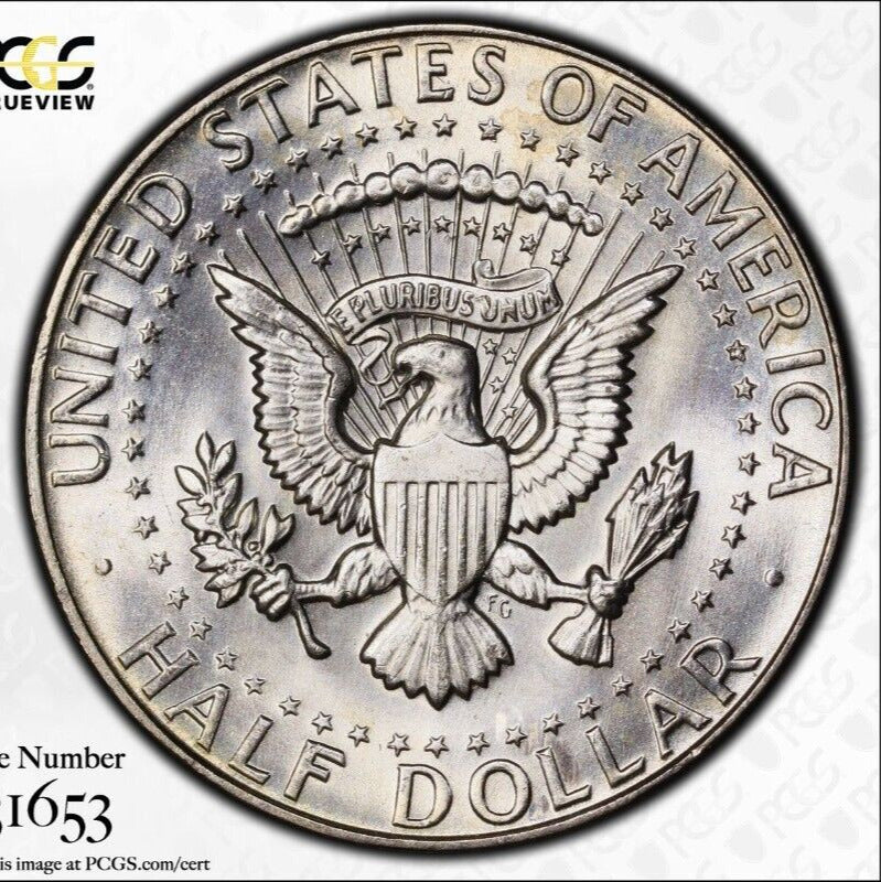 Trueview 1966 P MS 66 John Kennedy Half Dollar PCGS Certified Graded OCE 27