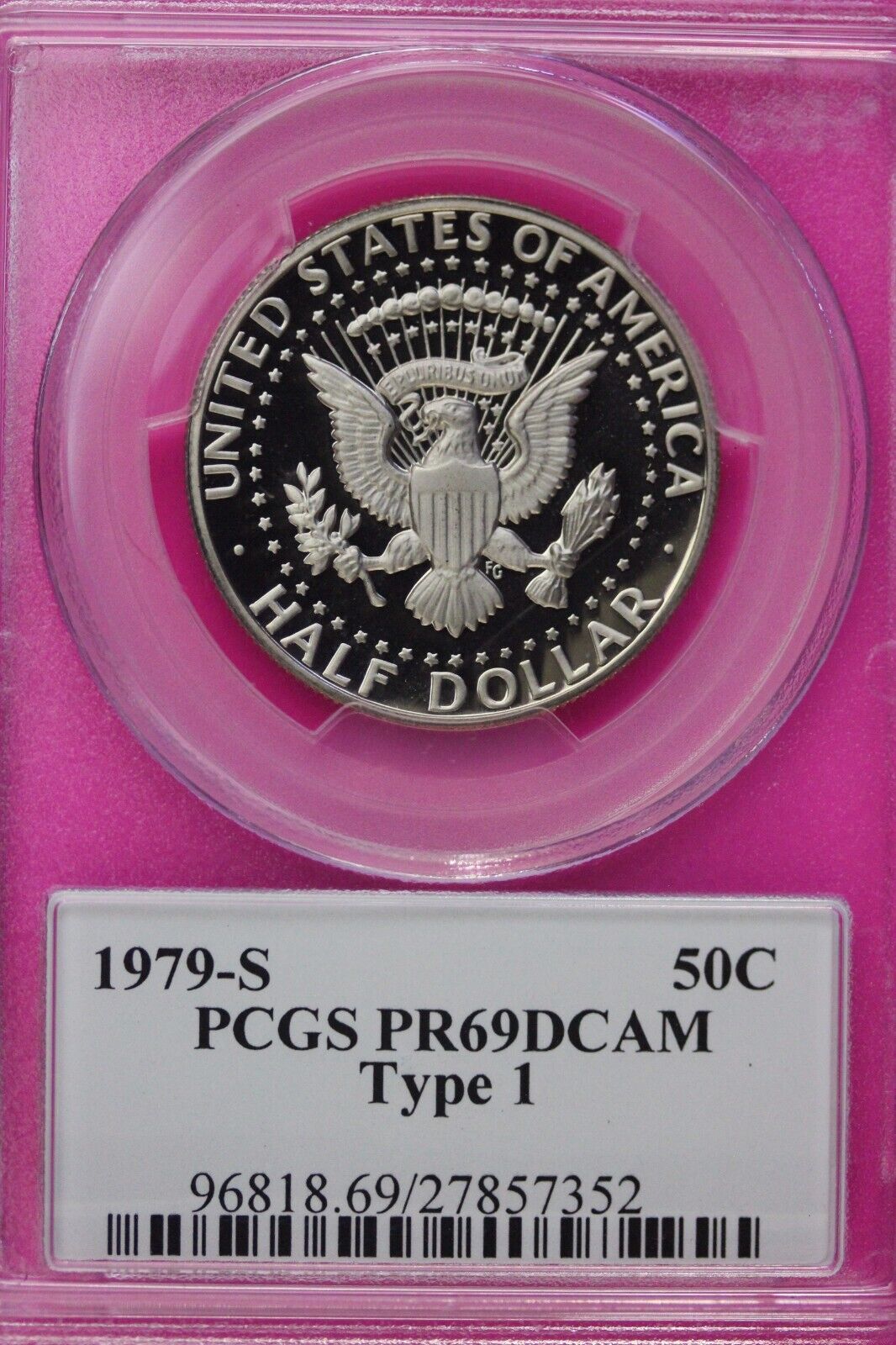 1979 S T1 PR 69 Deep Cameo John Kennedy Clad Half Dollar JFK Label PCGS 1114