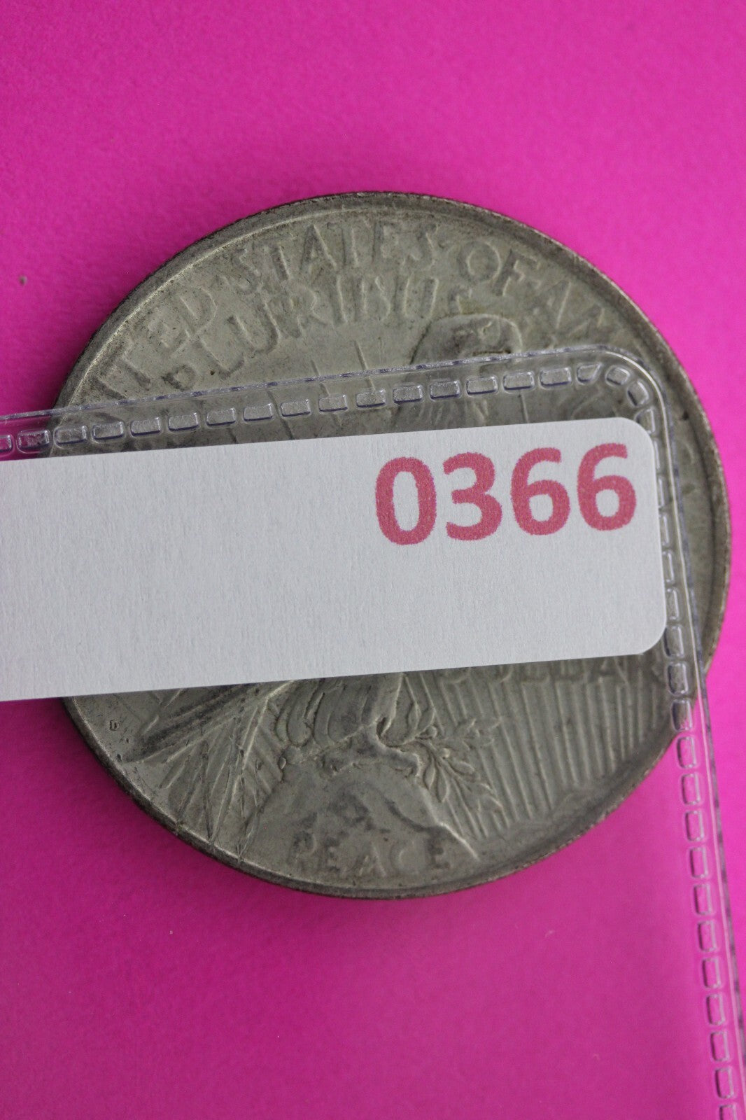 High Grade 1927 D Peace Silver Dollar LIberty Coin Guaranteed Authentic 0366N