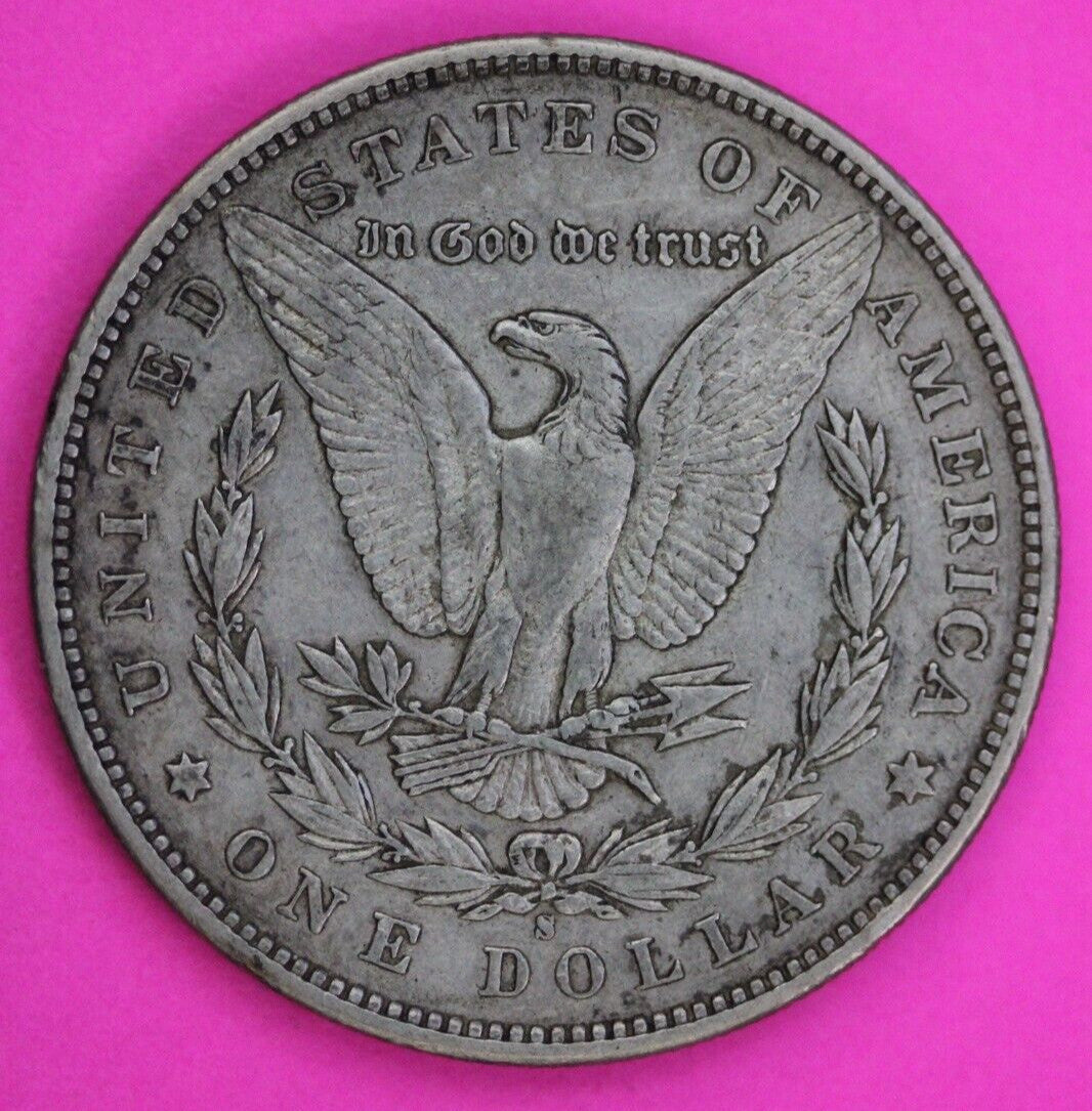 Toned 1898 S Morgan Lady Liberty Silver Dollar Key Date Coin San Francisco 394