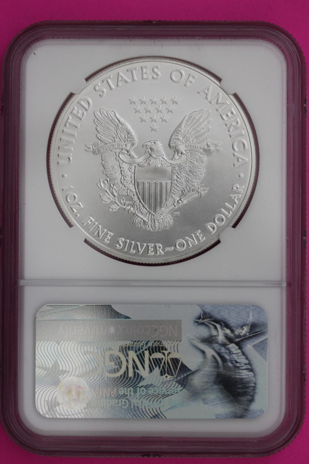 2017 MS 70 Silver Eagle Coin 1 OZ .999 NGC Certified Graded Authentic Slab 558