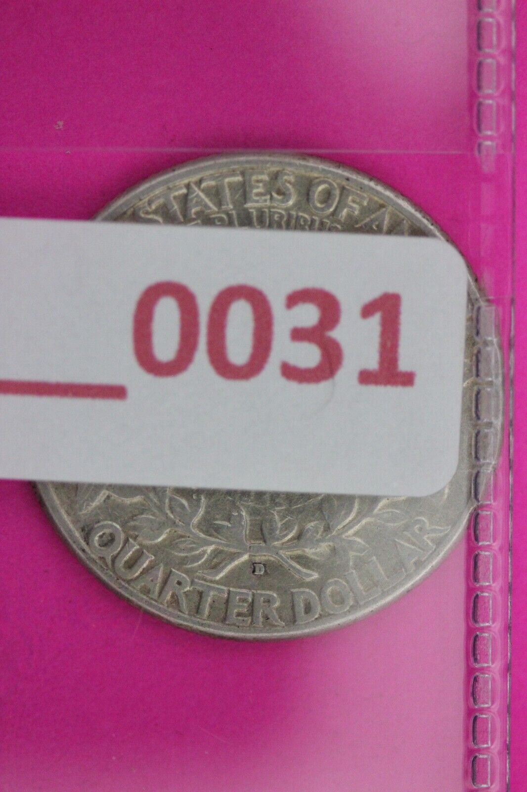 1932 D George Washington Quarter Scarce Semi Key Date Silver Coin 0031