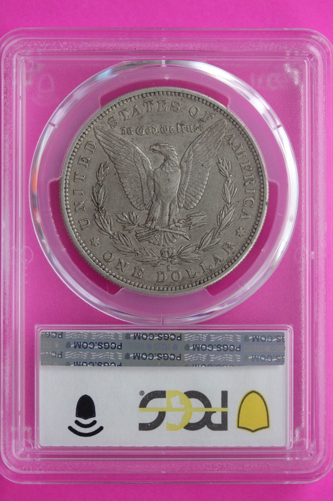 1884 S XF 45 Liberty Morgan Silver Dollar PCGS Certified Authentic Slab 863