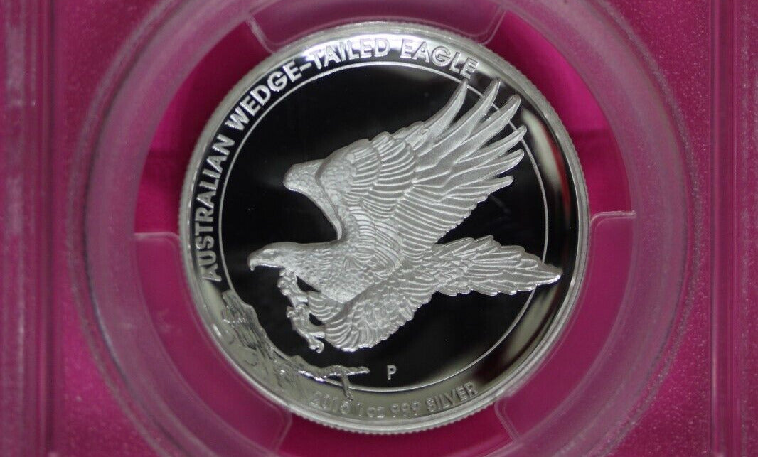 2015 P PR 69 High Relief Australia Eagle John Mercanti Signature $1 PCGS 6059