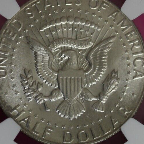 1969 D MS 64 Kennedy Half Dollar NGC Graded Certified Authentic Slab Silver 1375