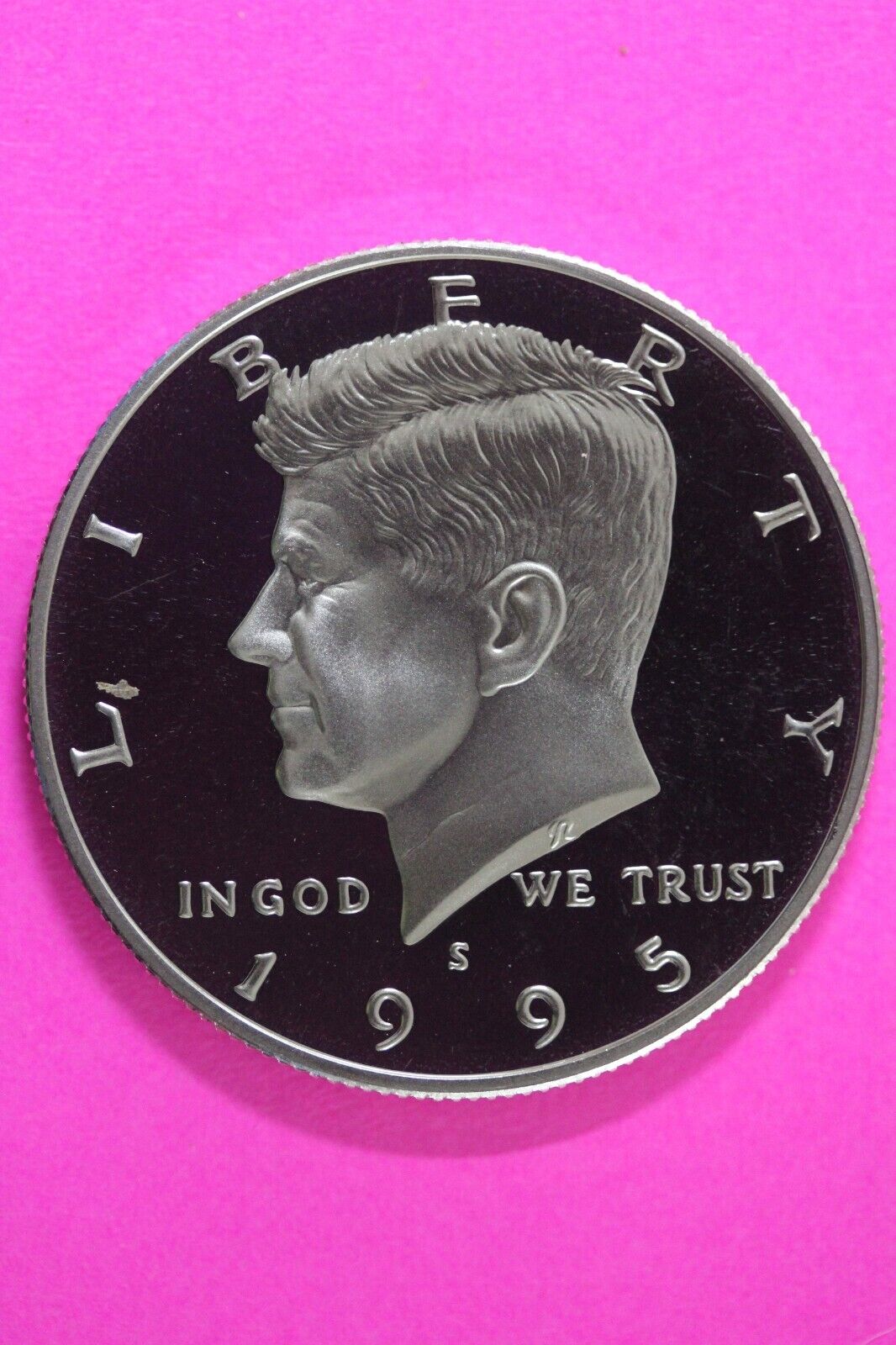 Gem Proof 1995 S Clad Kennedy Half Dollar Deep Cameo Same Coin In Pics TOM 19