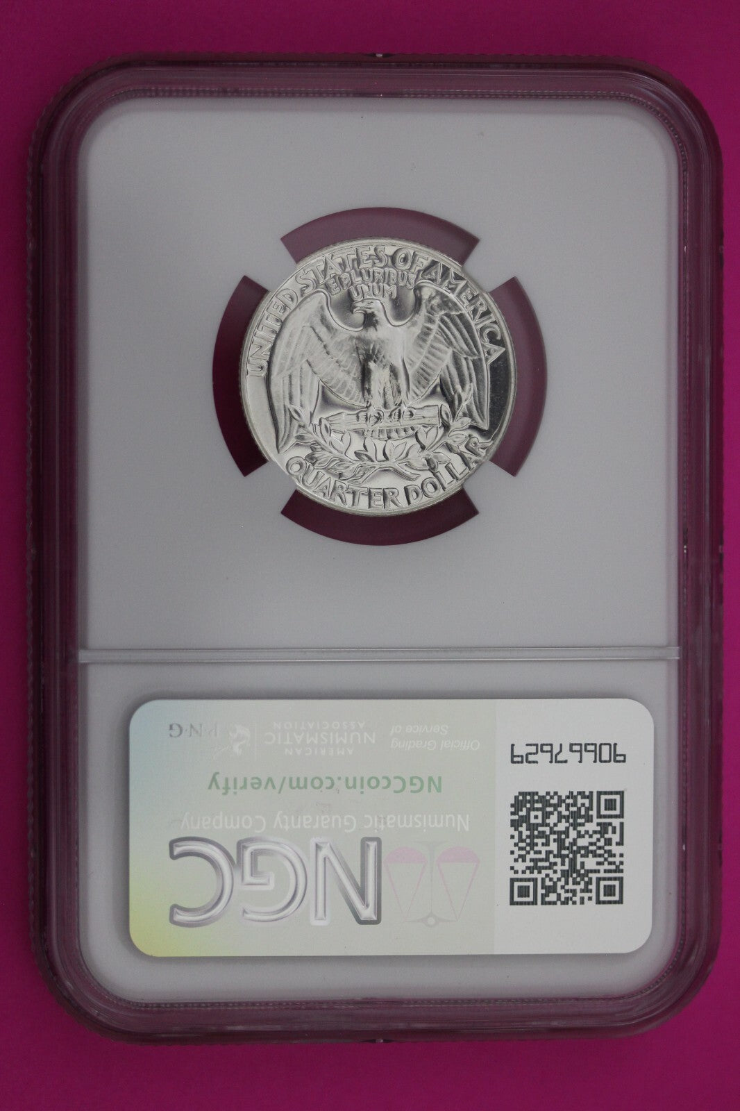1959 PF 68 Proof Washington Silver Quarter NGC Certified Graded Authentic 282