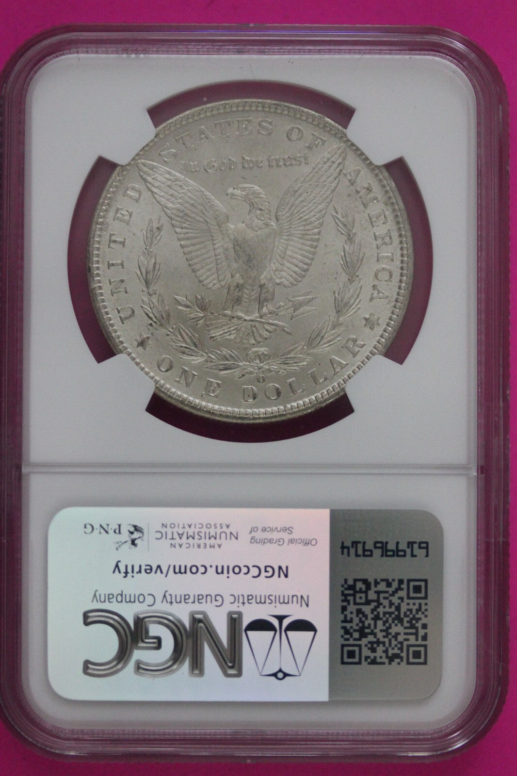1901 O MS 63 Liberty Morgan Silver Dollar NGC Certified Graded Authentic 698
