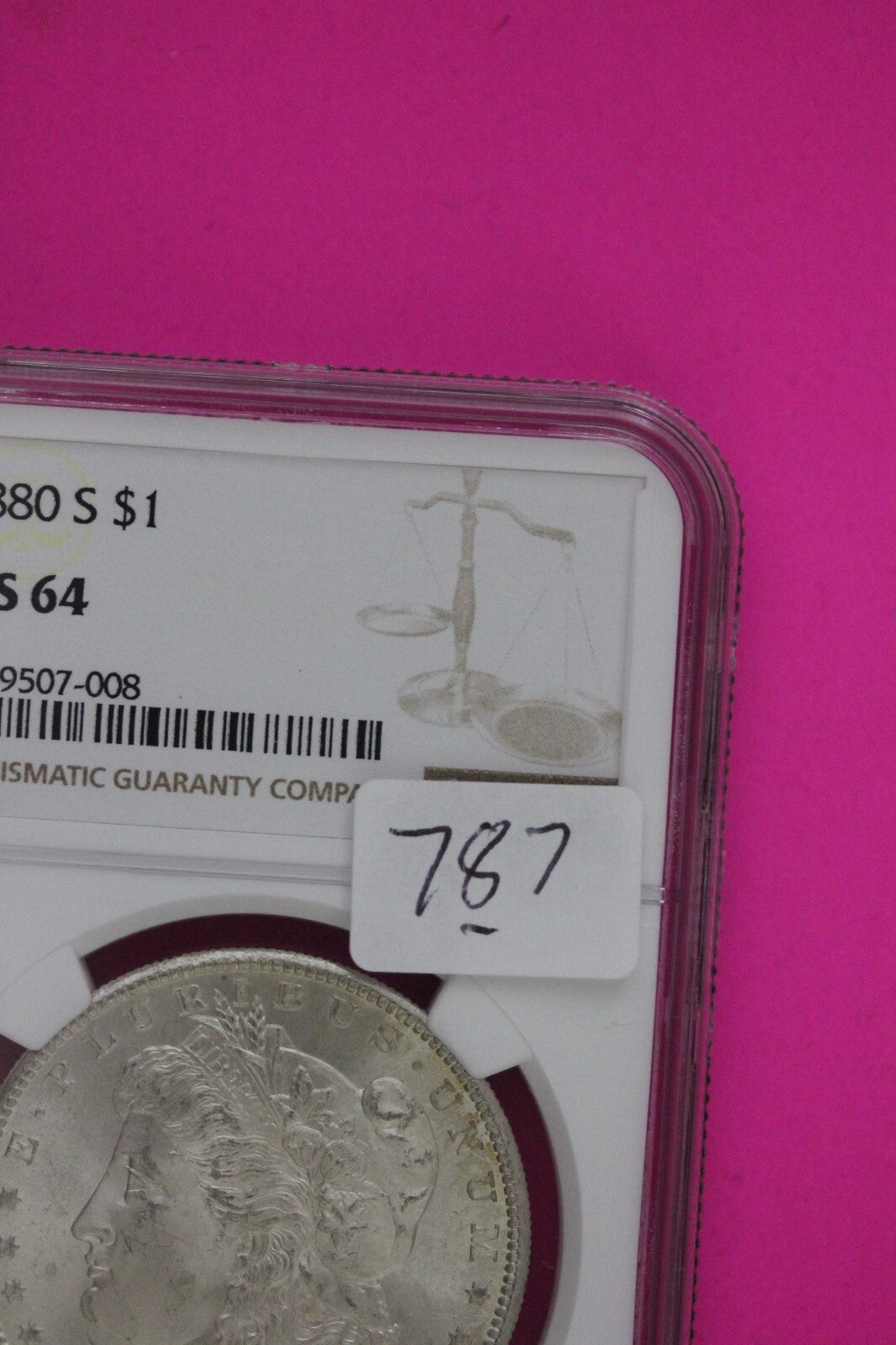 1880 S MS 64 Liberty Morgan Silver Dollar NGC Certified Graded Authentic 787