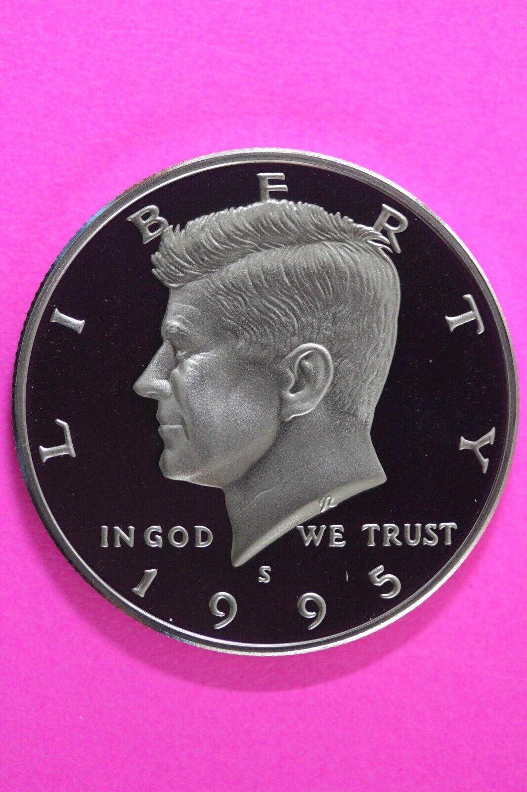 Gem Proof 1995 S Clad Kennedy Half Dollar Deep Cameo Same Coin In Pics TOM 15