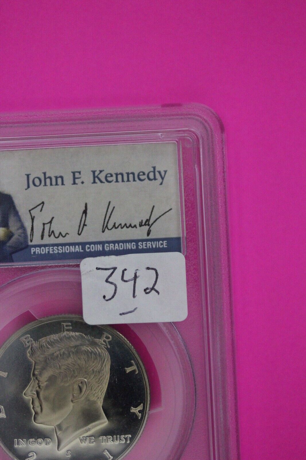 2001 S PR 69 Deep Cameo John Kennedy Clad Half Dollar JFK Label PCGS Slab 342