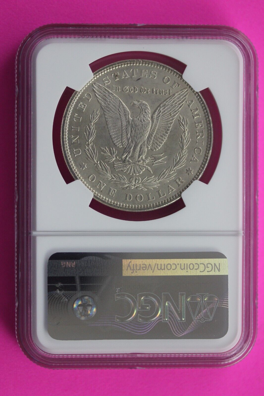 1883 P MS 63 Liberty Morgan Silver Dollar NGC Certified Slab Free Shipping 670
