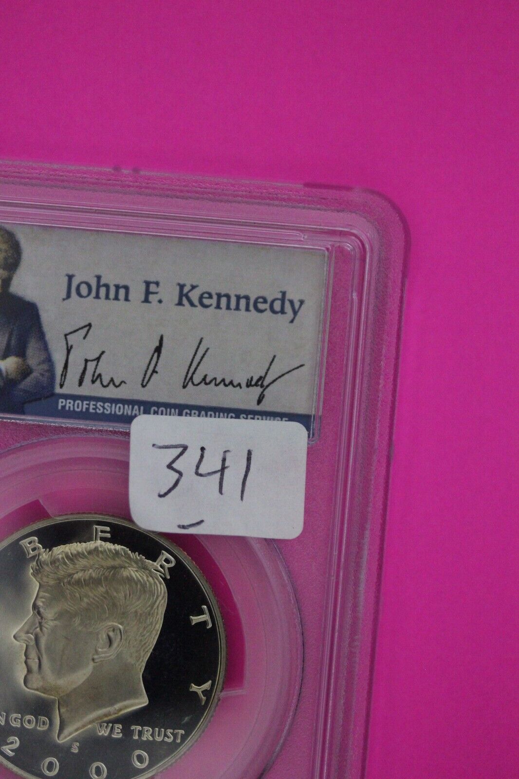 2000 S PR 69 Deep Cameo John Kennedy Clad Half Dollar JFK Label PCGS Slab 341