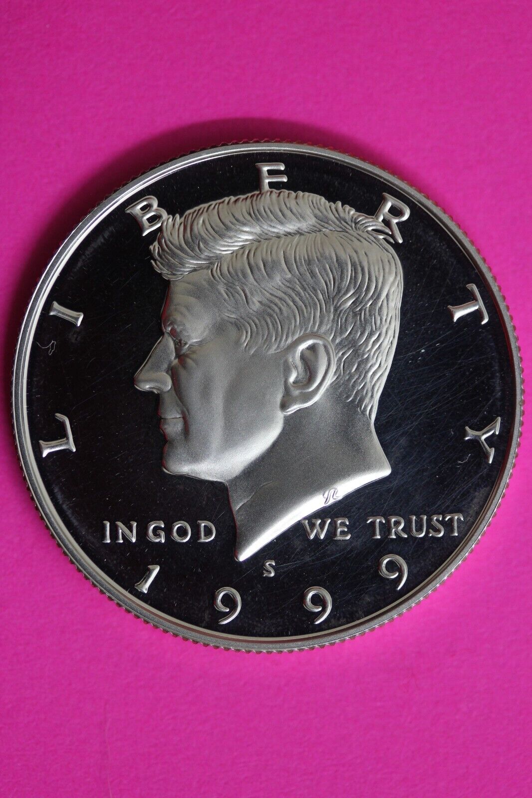 GEM Proof Silver 1999 S John F Kennedy Half Dollar Exact Coin Shown Tom 55
