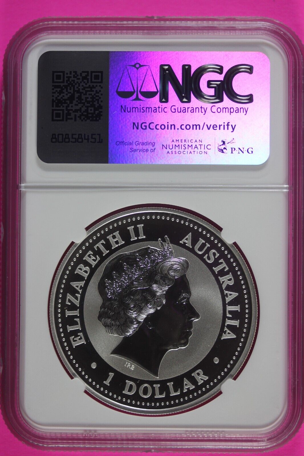 2001 MS 69 Year Of The Snake Australia Lunar NGC Certified Authentic Slab 905