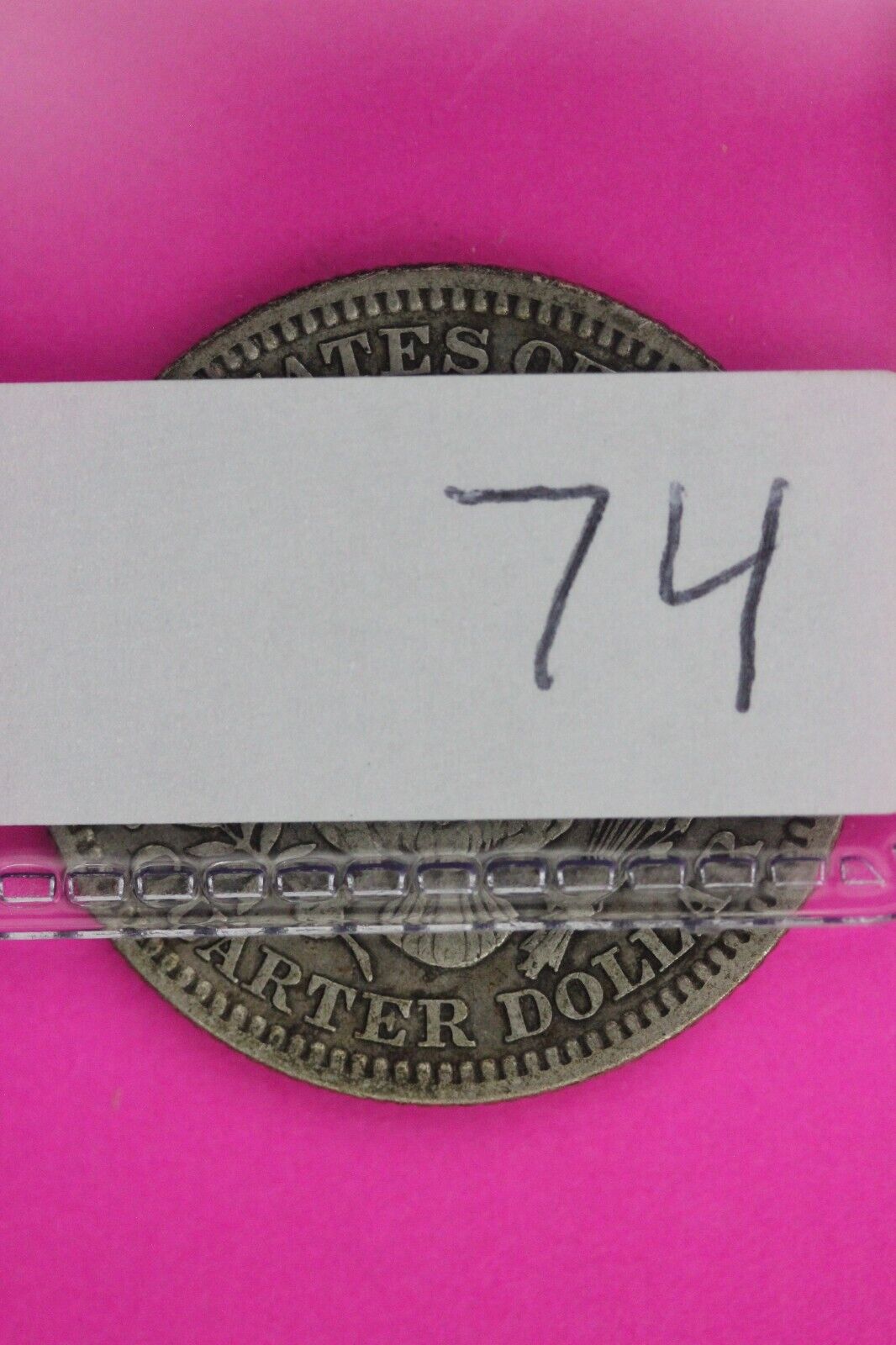 1912 P Barber Liberty Silver Quarter Scarce Semi Key Date Philadelphia Mint 74