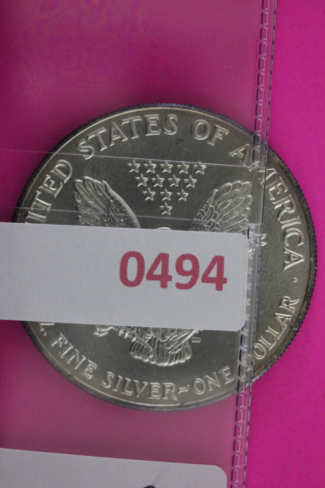 Colorized 1991 American Silver Eagle 1 Ounce .999 Fine Exact Coin Shown N0494