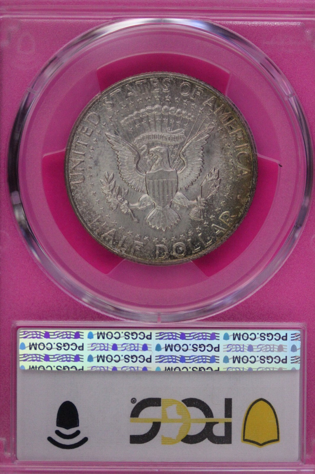 Toned 1964 P Silver MS 65 John F Kennedy Silver Half Dollar PCGS Graded 336