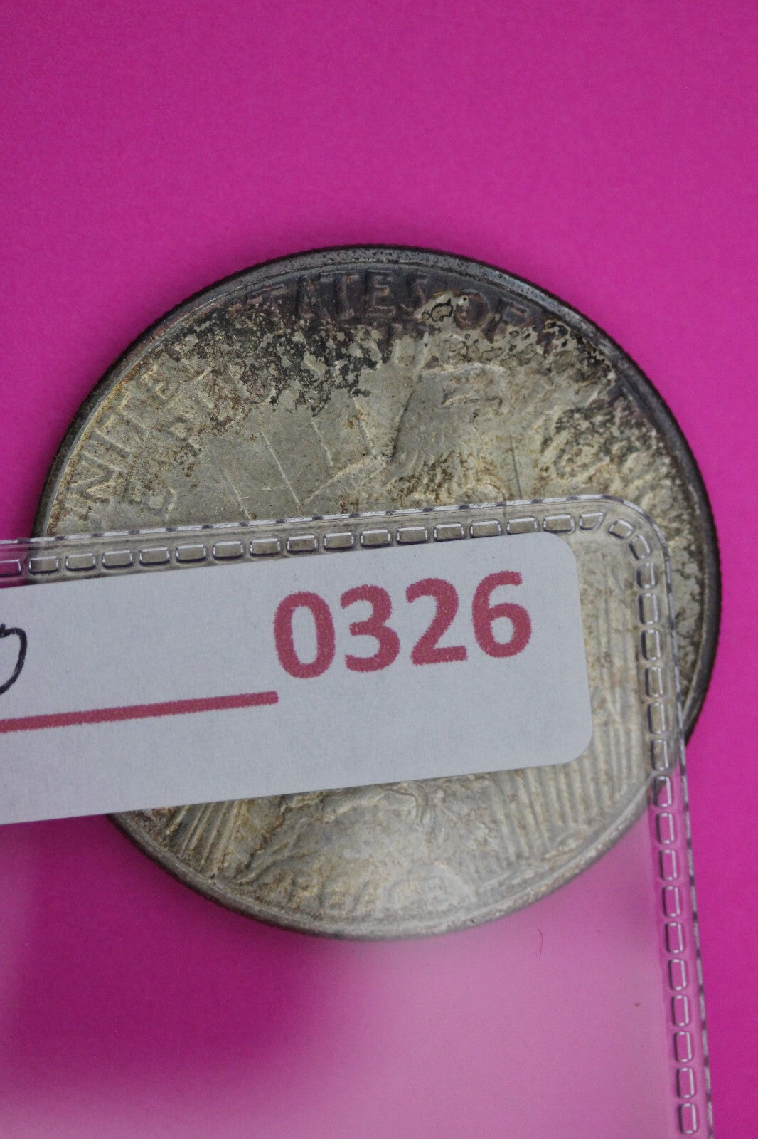 Toned 1923 S Peace Silver Dollar LIberty Coin Guaranteed Authentic 0326N