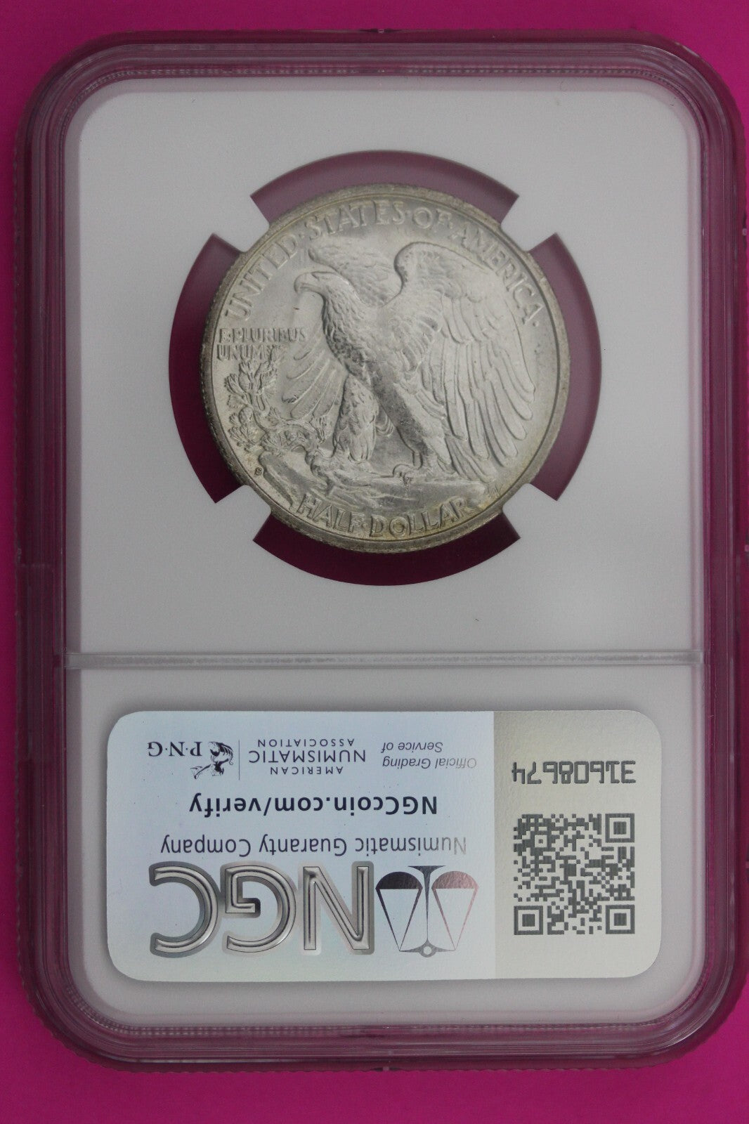 1940 S MS 63 Walking Liberty Half Dollar NGC Graded Certified Authentic 512