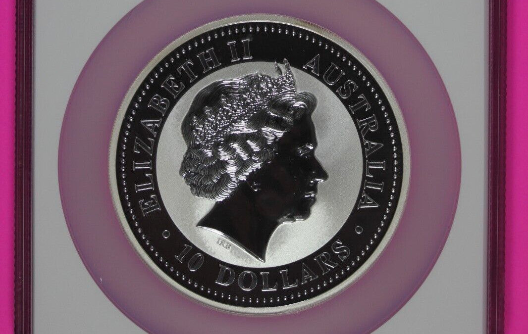 Top Pop Finest Known 2001 MS 69 10 OZ Silver Australia Year Of Snake NGC 7017