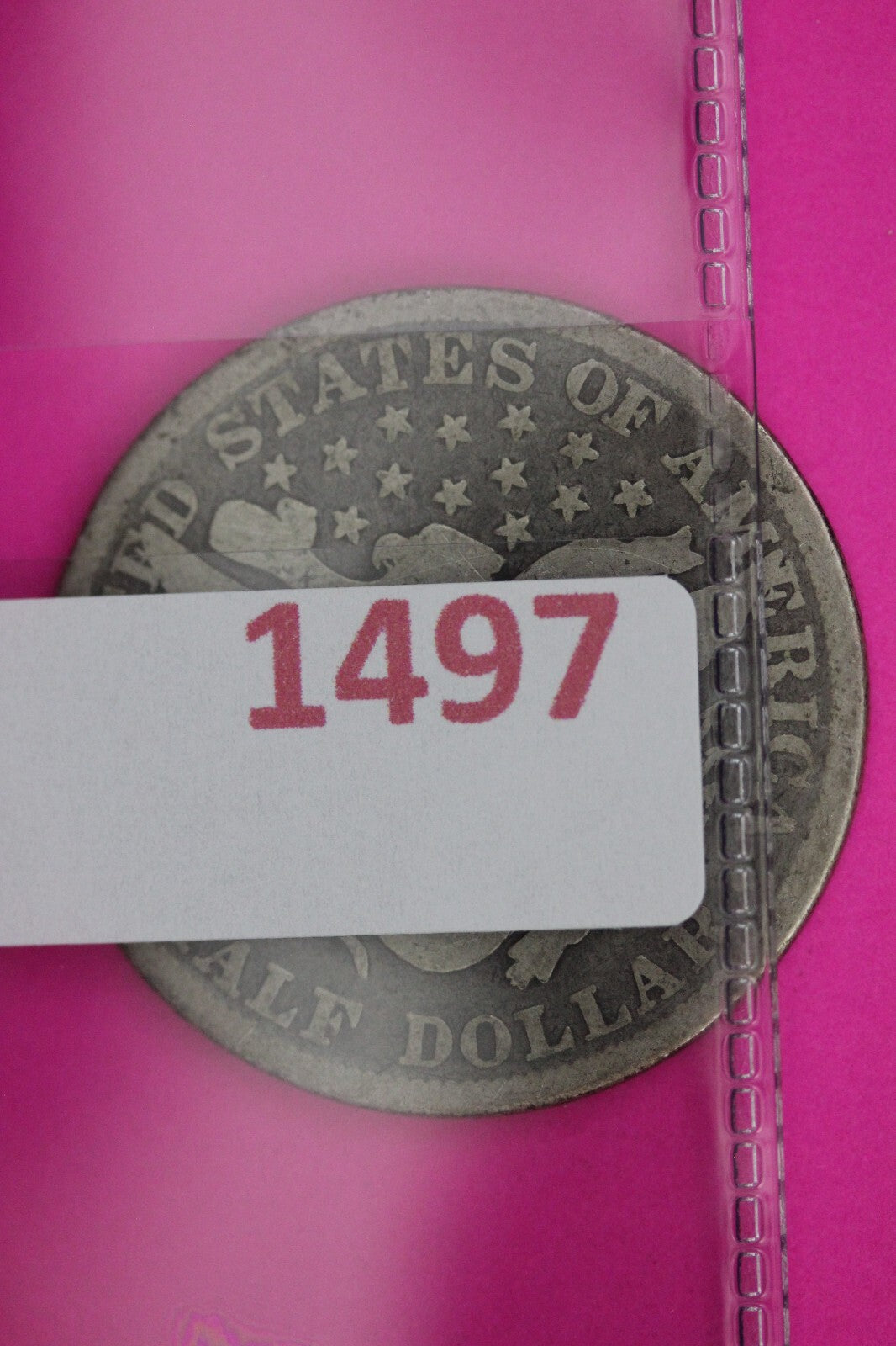 1892 P Barber Liberty Half Dollar Silver Coin Guaranteed Authentic Genuine 1497