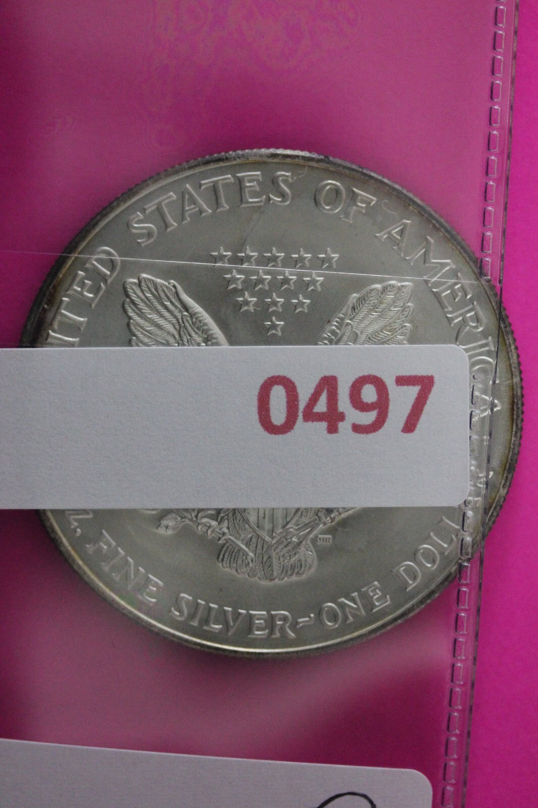 Colorized 2002 American Silver Eagle 1 Ounce .999 Fine Exact Coin Shown N0497