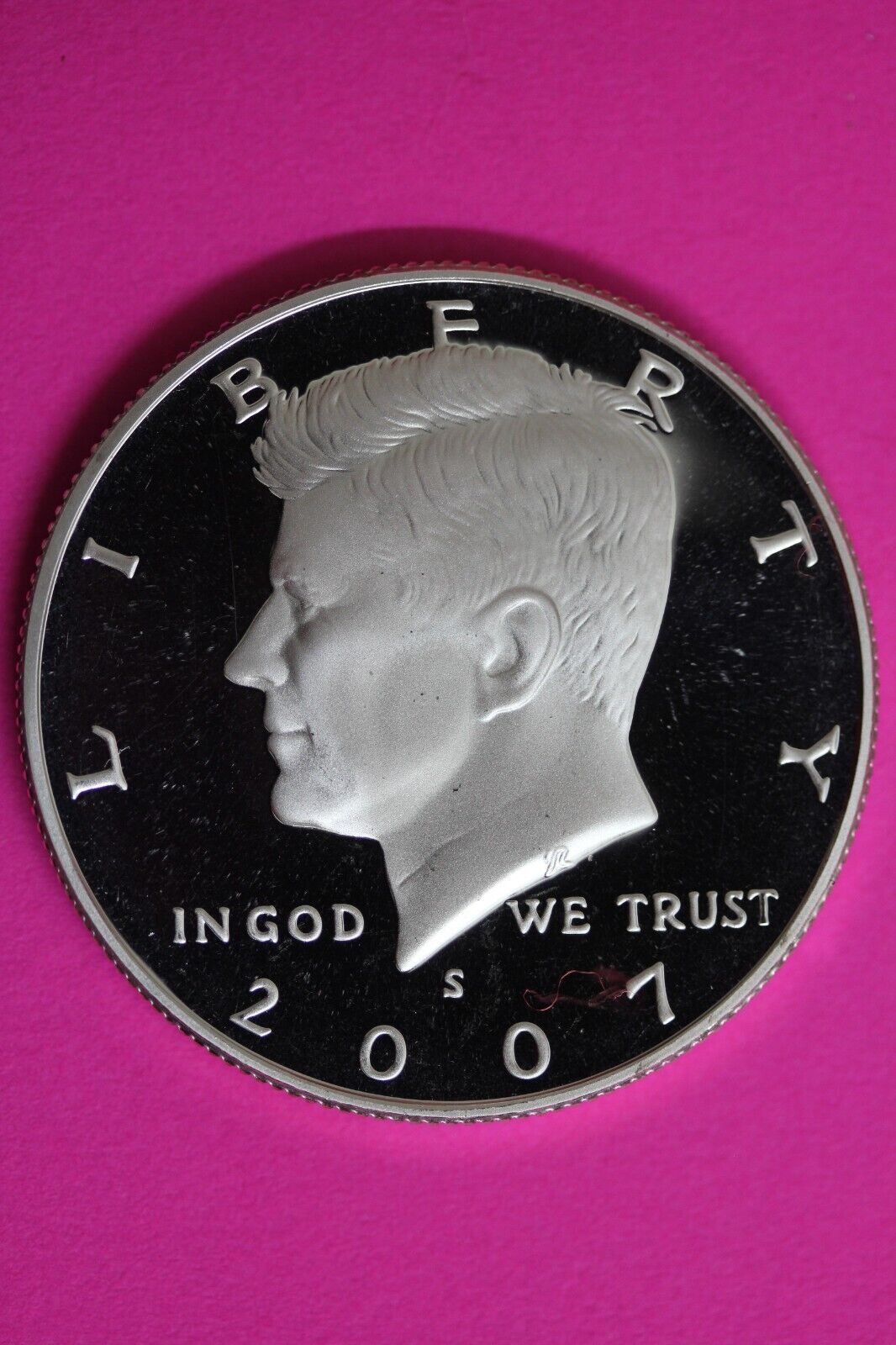 GEM Proof Silver 2007 S John F Kennedy Half Dollar Dcam Exact Coin Shown Tom 05