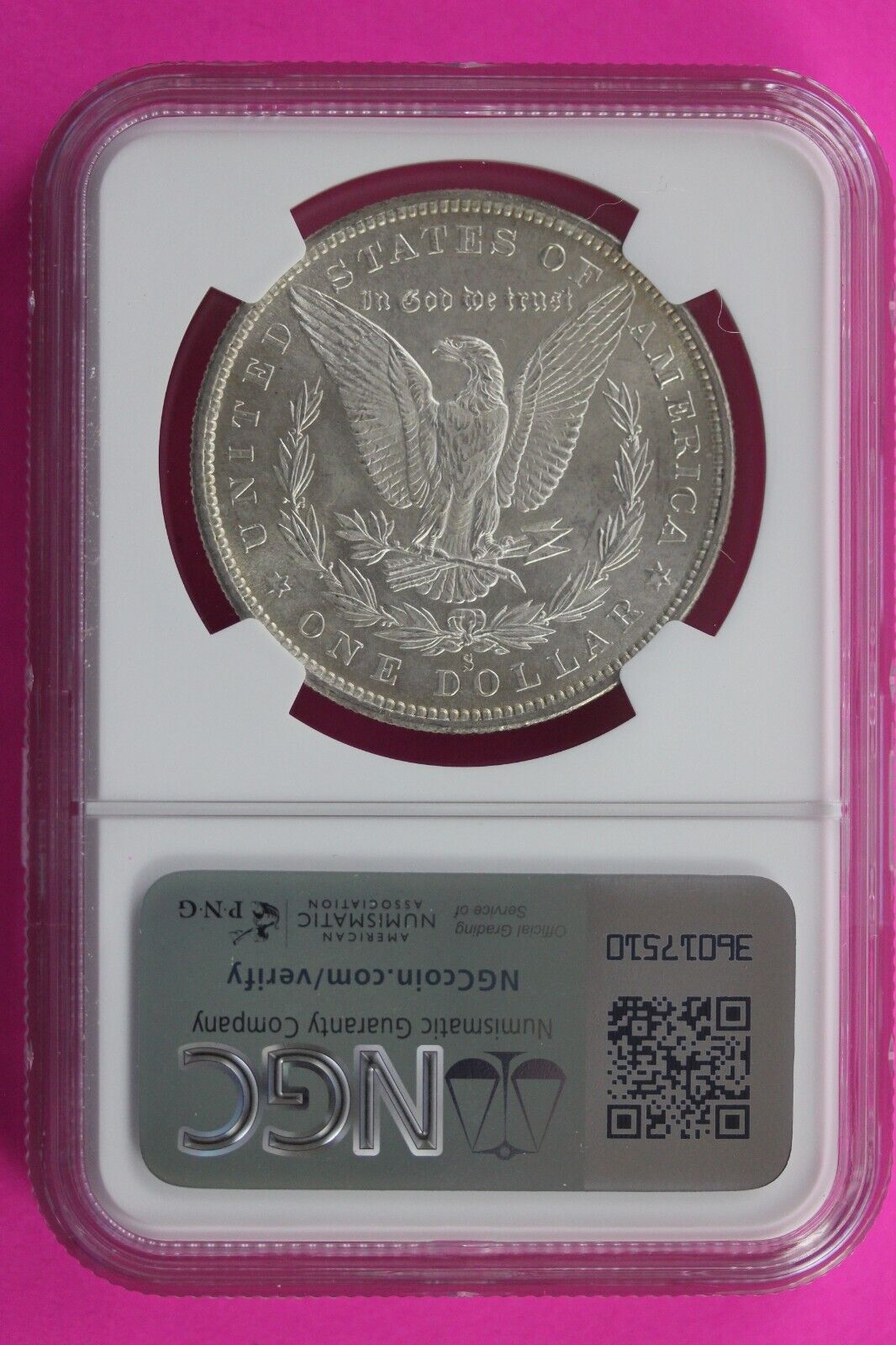 1880 S MS 63 Liberty Morgan Silver Dollar NGC Certified Graded Authentic Slab 13