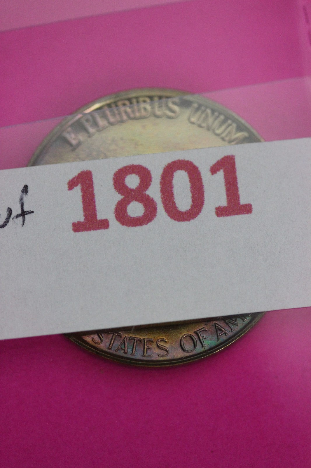 Rainbow Toned 1952 Proof Thomas Jefferson Nickel Guaranteed Authentic Coin 1801