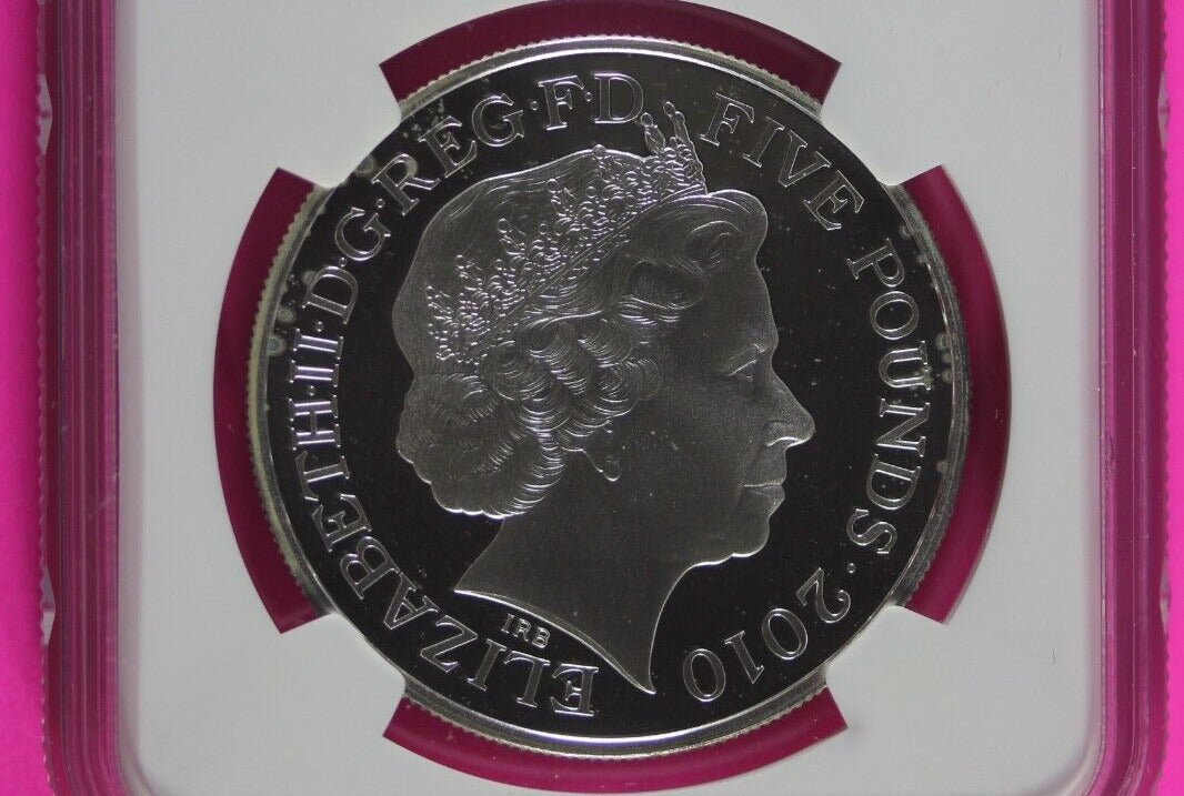2010 PF 68 Great Britain London Olympics Courage £5 NGC Certified Graded 497