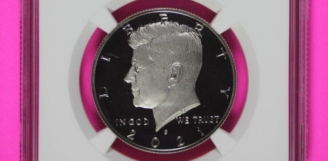 2021 S PF 70 Kennedy Half From 7 Coin Clad Proof Set Advance Release NGC 632