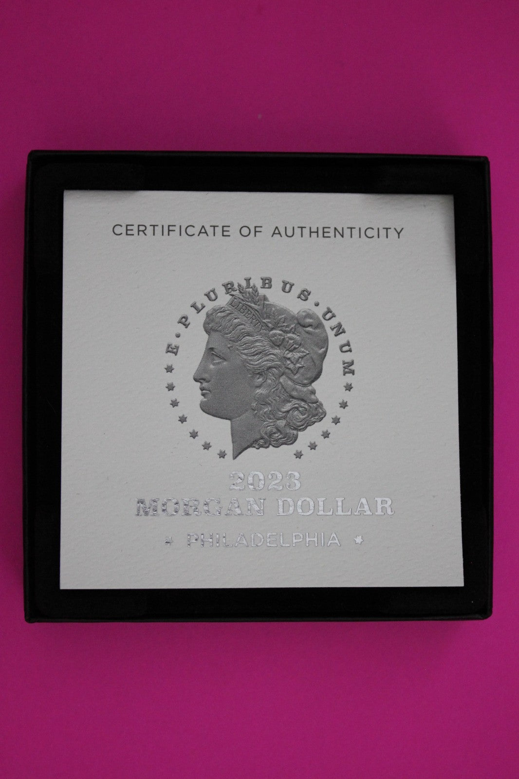 Gem Brilliant Uncirculated 2023 P Morgan Silver Dollar .999 Mint Box COA 6034