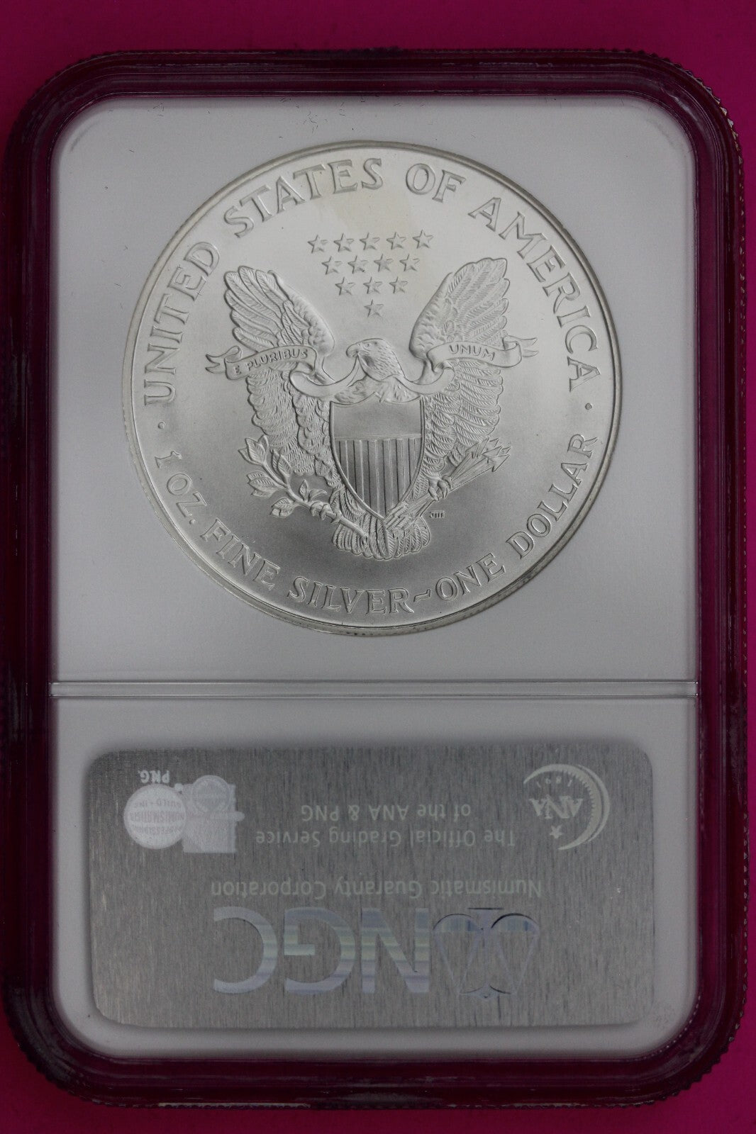 1995 MS 69 Silver Eagle Coin 1 OZ .999 NGC Graded Certified Authentic Slab 494