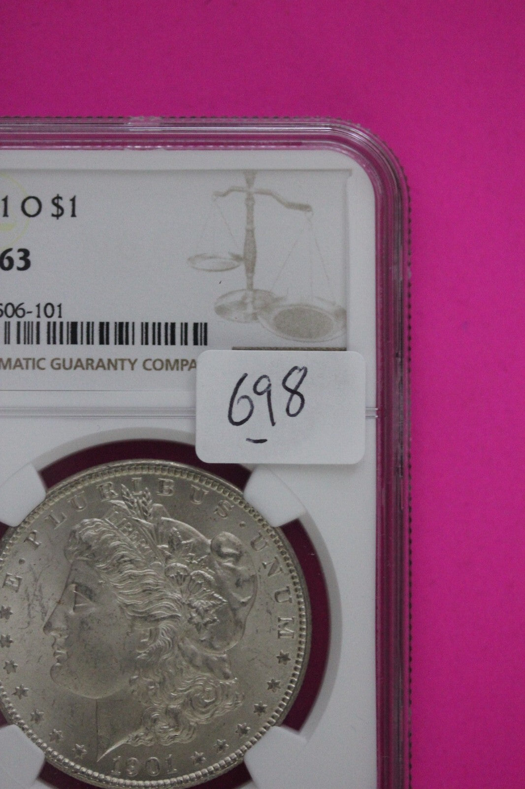 1901 O MS 63 Liberty Morgan Silver Dollar NGC Certified Graded Authentic 698