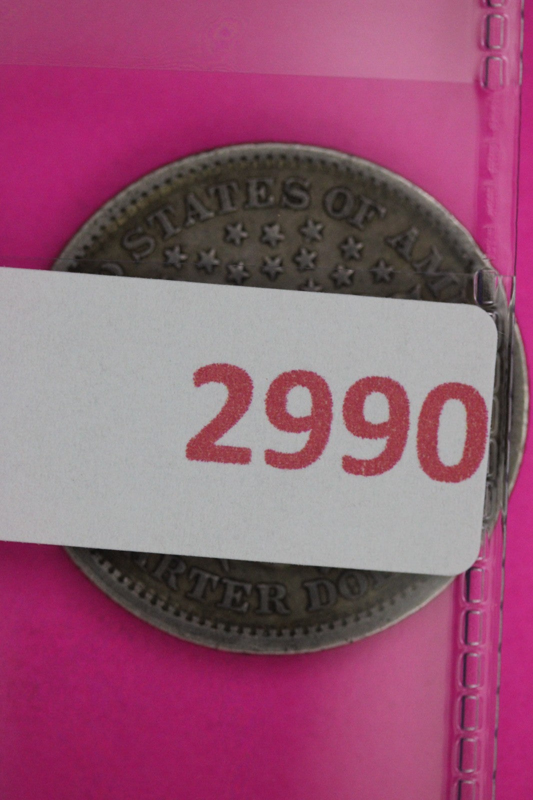 1898 P Barber Liberty Quarter Silver Guaranteed Authentic & Genuine Coin 2990