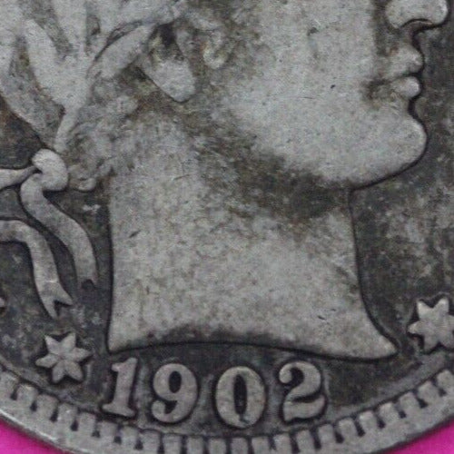 1902 O Barber Liberty Silver Quarter Scarce Semi Key Date New Orleans Mint 62
