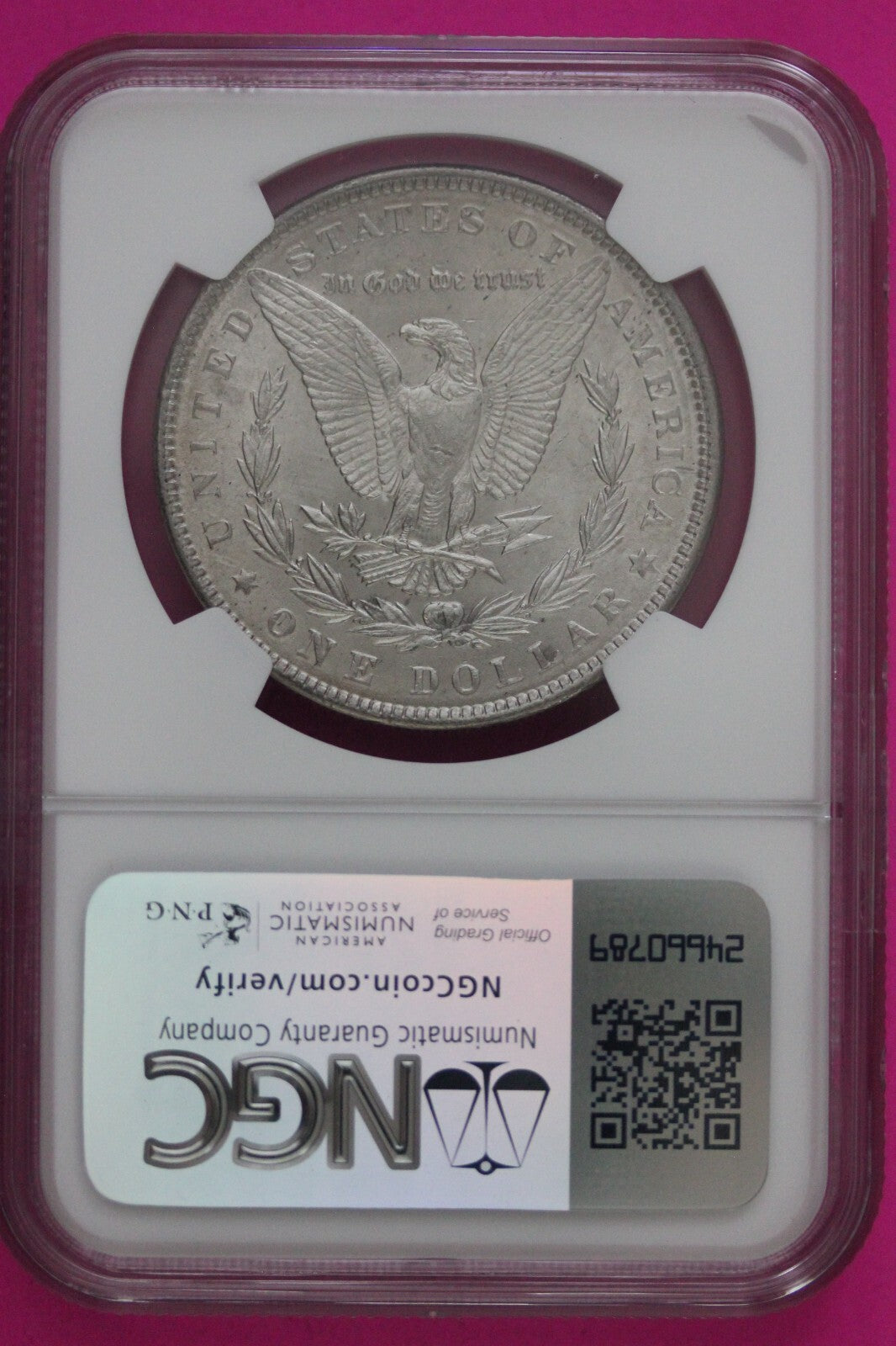1890 P MS 63 Liberty Morgan Silver Dollar NGC Certified Graded Authentic 692