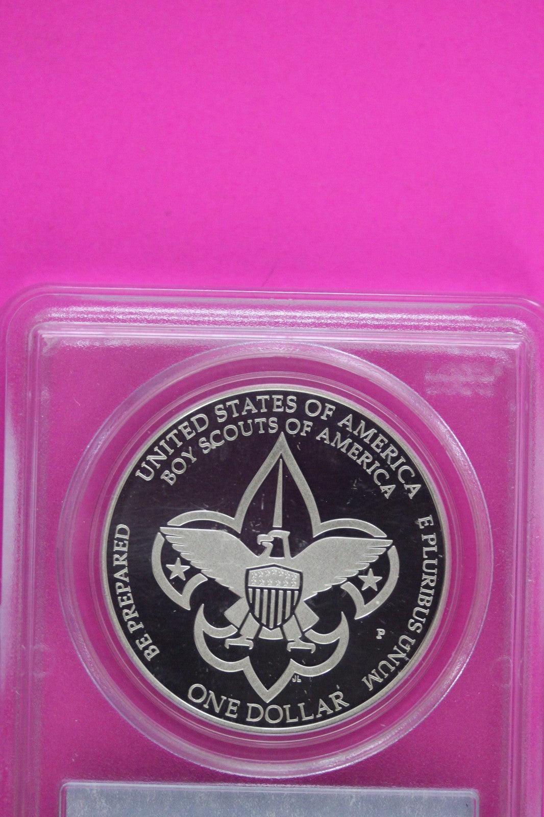 2010 P PR 70 DCAM Boy Scouts Of America Commemorative Silver Dollar PCGS 143