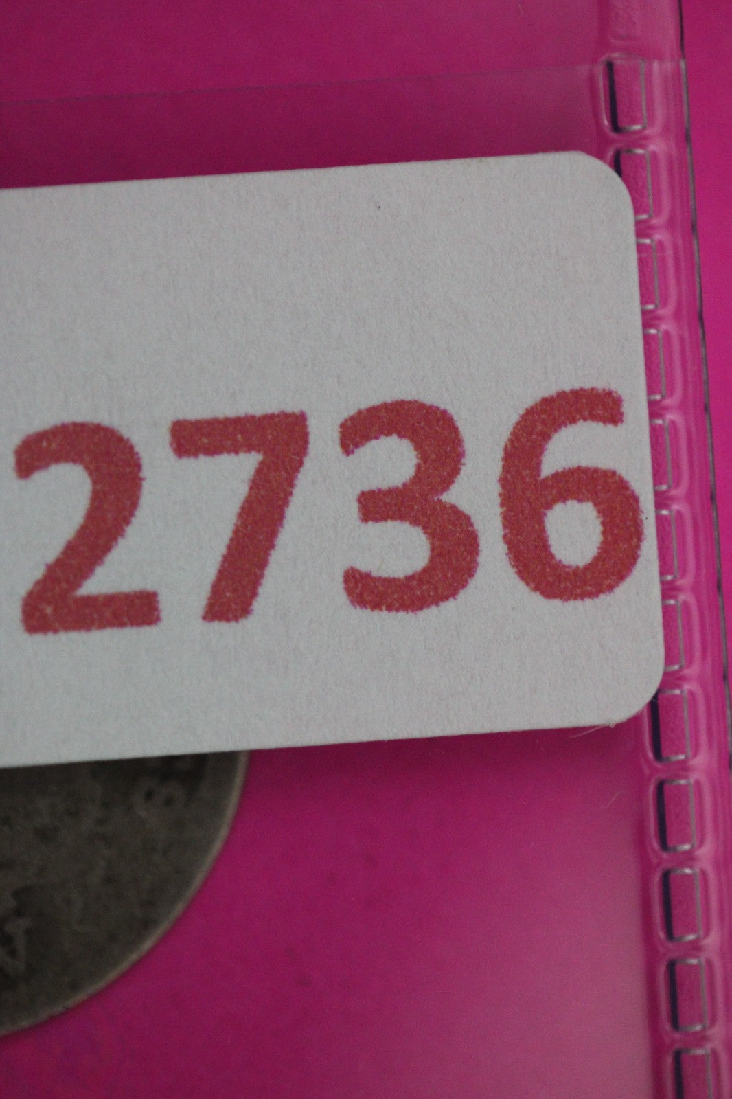 1854 P Seated Half Dime Silver Exact Coin Shown Filler Damaged Holed Bent 2736