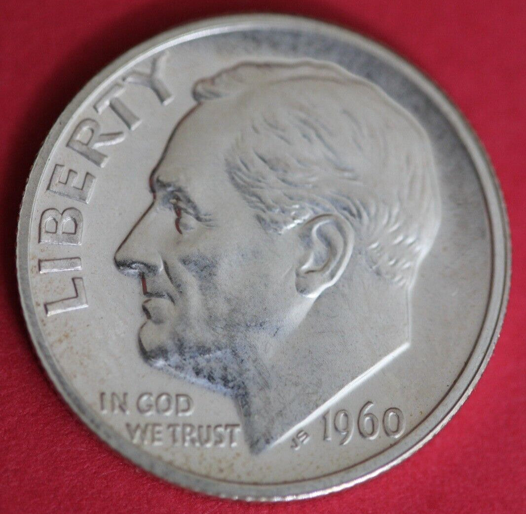 1960 Silver Proof Roosevelt Dime Exact Coin Shown 29