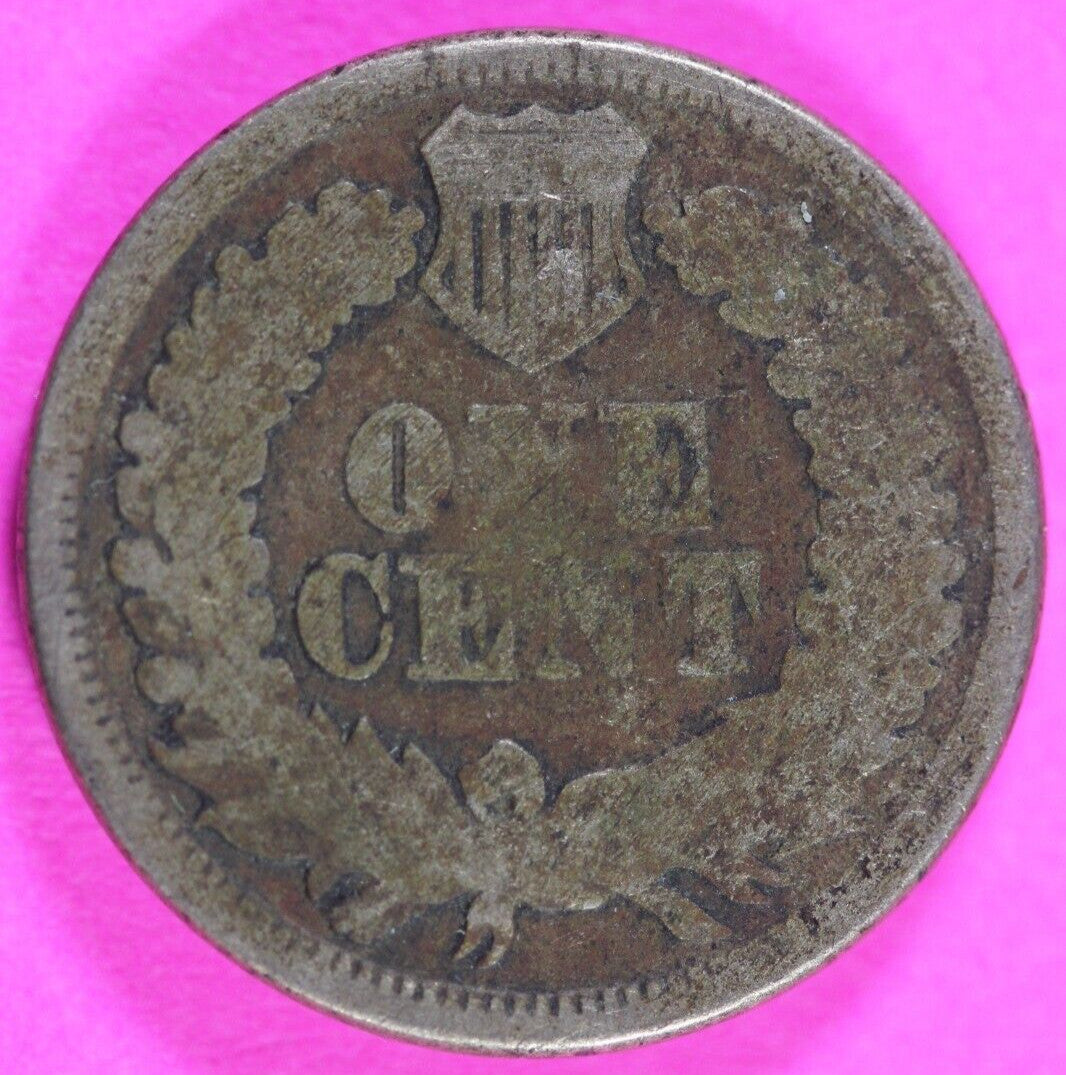 1863 Copper Nickel Indian Head Cent Penny Rare Type Coin Exact Coin Pictured 281