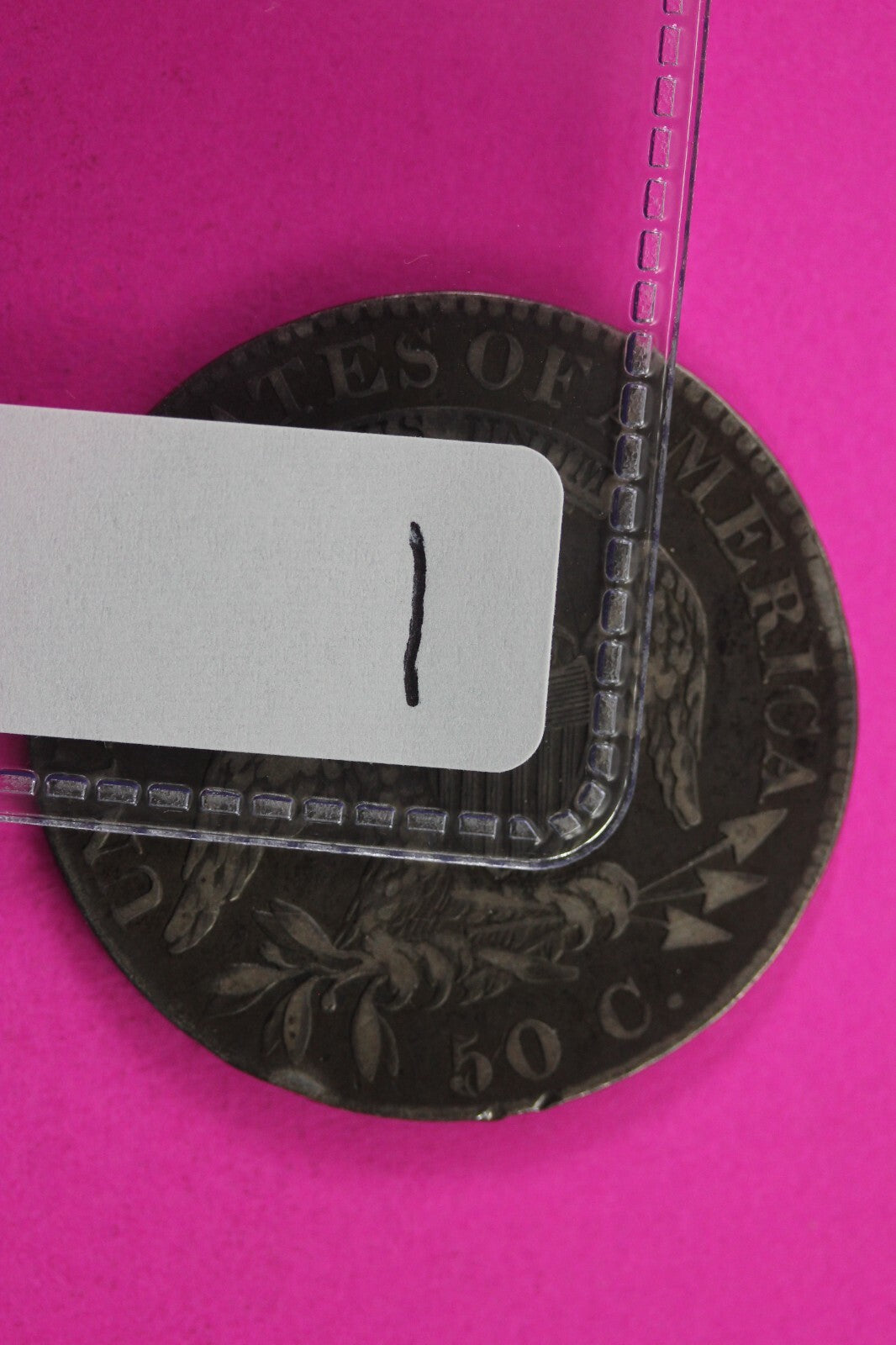 1822 Capped Bust Half Dollar Exact Coin In Pics Silver Rare Semi Key Date 01