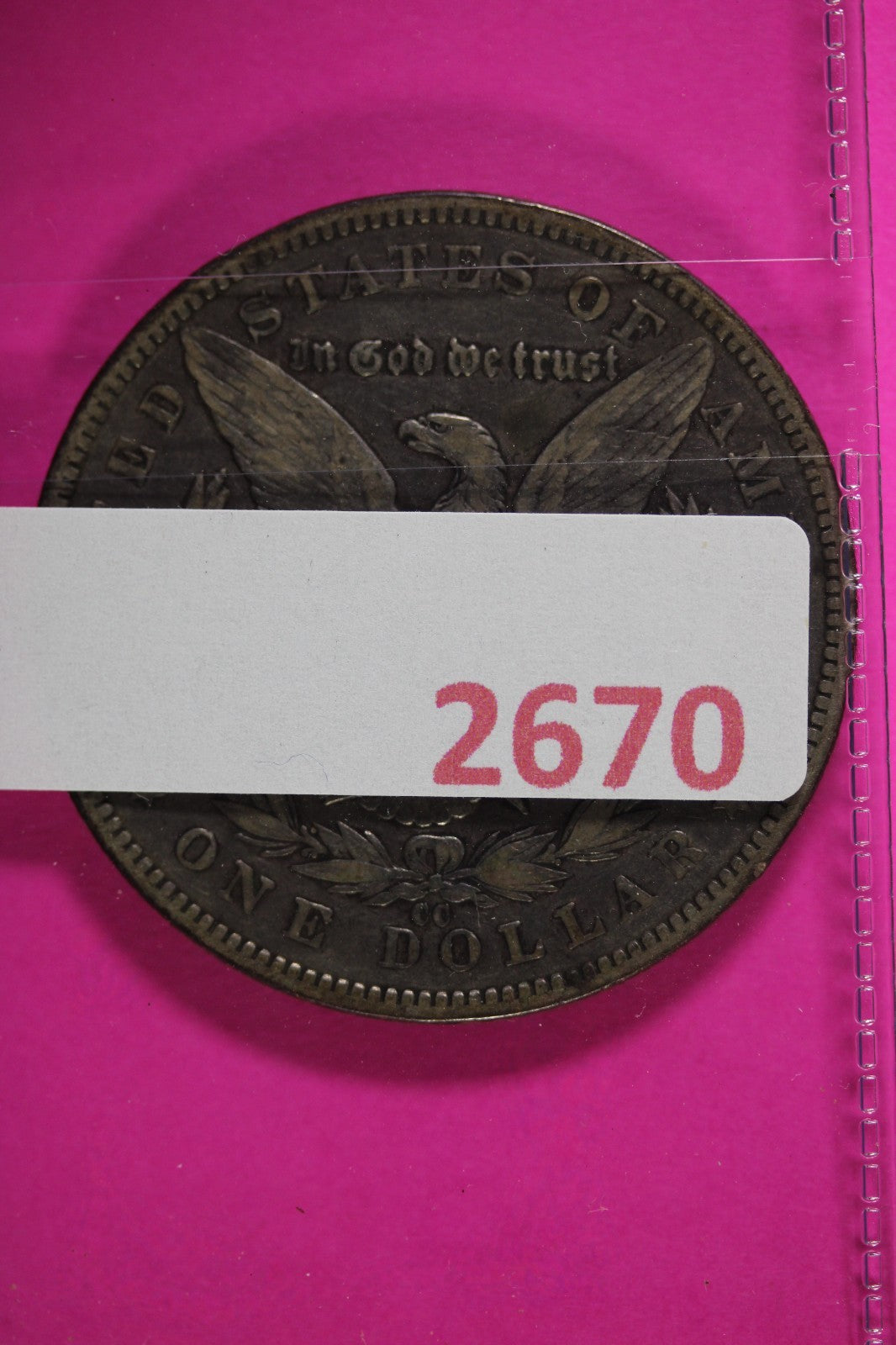 1891 CC Morgan Lady Liberty Silver Dollar Guaranteed Authentic & Genuine 2670