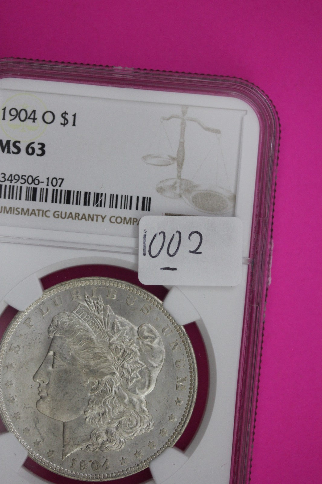 1904 O MS 63 Liberty Morgan Silver Dollar NGC Certified Graded Authentic 1002